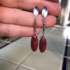 Jay King Sterling Silver Oval Gemstone Earrings